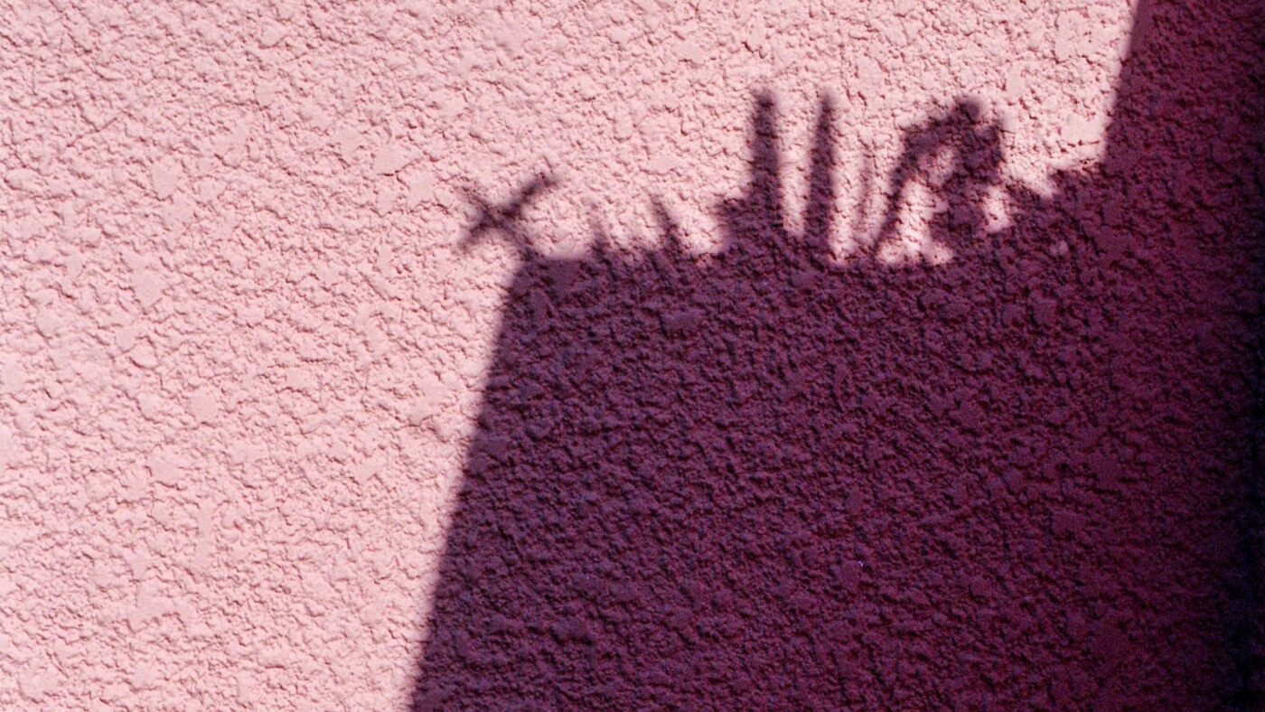 pink wall shadow